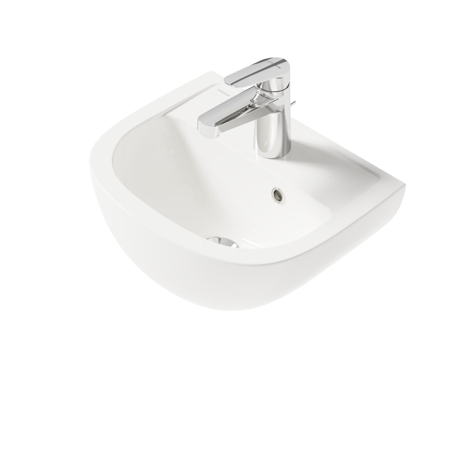 Handwaschbecken one V1 35 x 28cm weiß VIGOUR