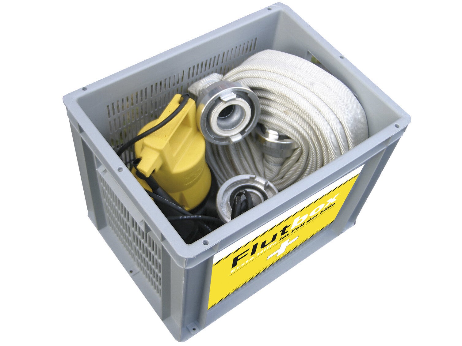 Flutbox Jung m.Tauchpumpe U 5 KS Tragekorb/C-Schlauch 12.5m m.Kupplungen