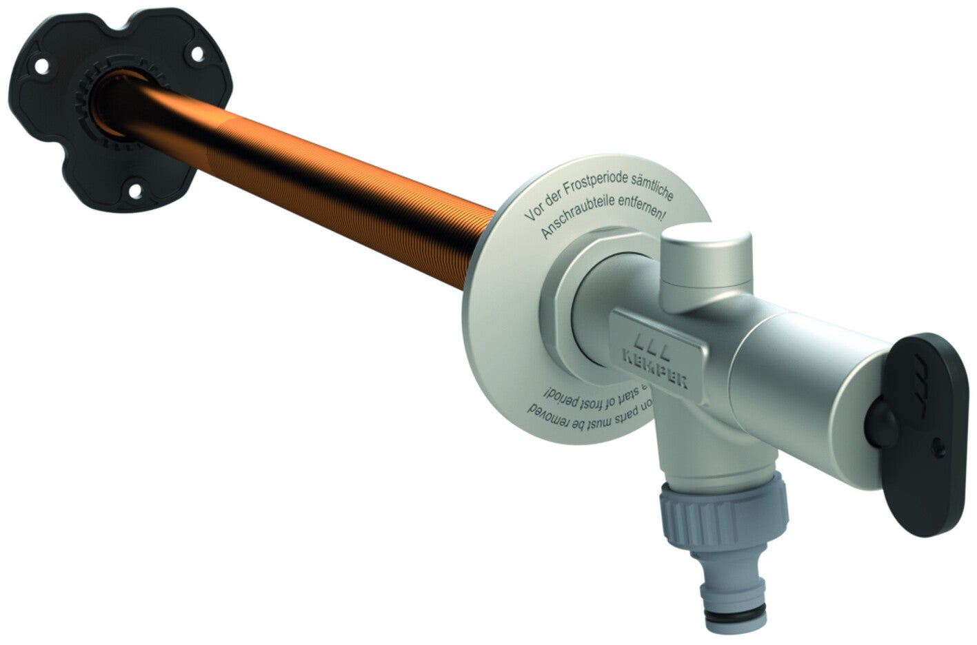 Aussenarmatur Frosti DN15 mit Griff-OT und Steckschluessel