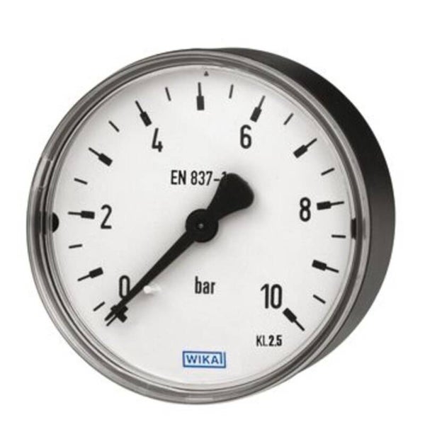 Manometer 1/2" hinten 0-2.5/4 bar Gehaeuse 80mm mit Ventil