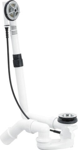 Ab-/Überlaufgarnitur Multiplex DN 40/50 540mm Länge, mit GV, Badewanne Standard