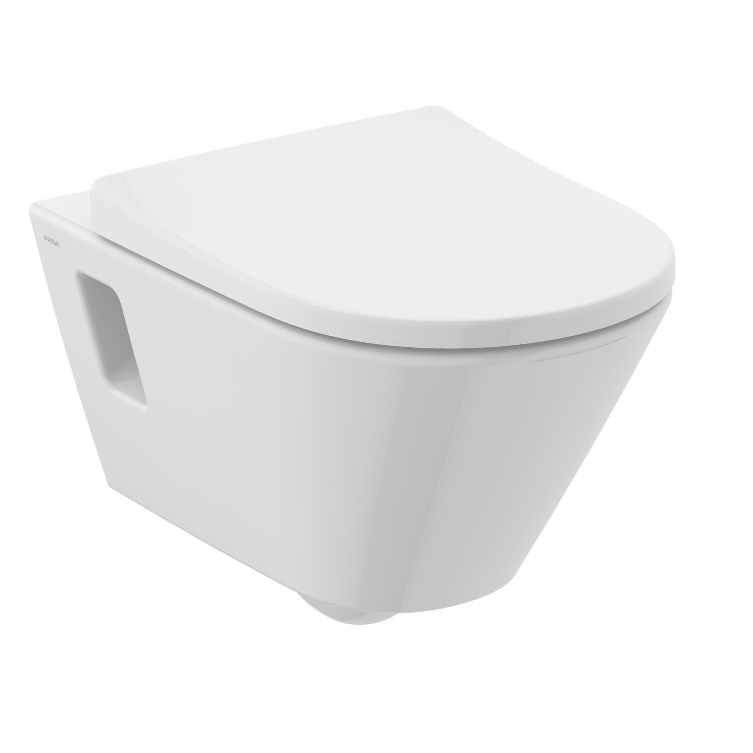 WWC Set derby V3 m.Spülrand offene Bef. PflegetectPlus mit WC Sitz Absenk VIGOUR