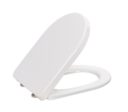 WC-Sitz passend zu V&B O.Novo , weiß mit Edelstahlscharnier