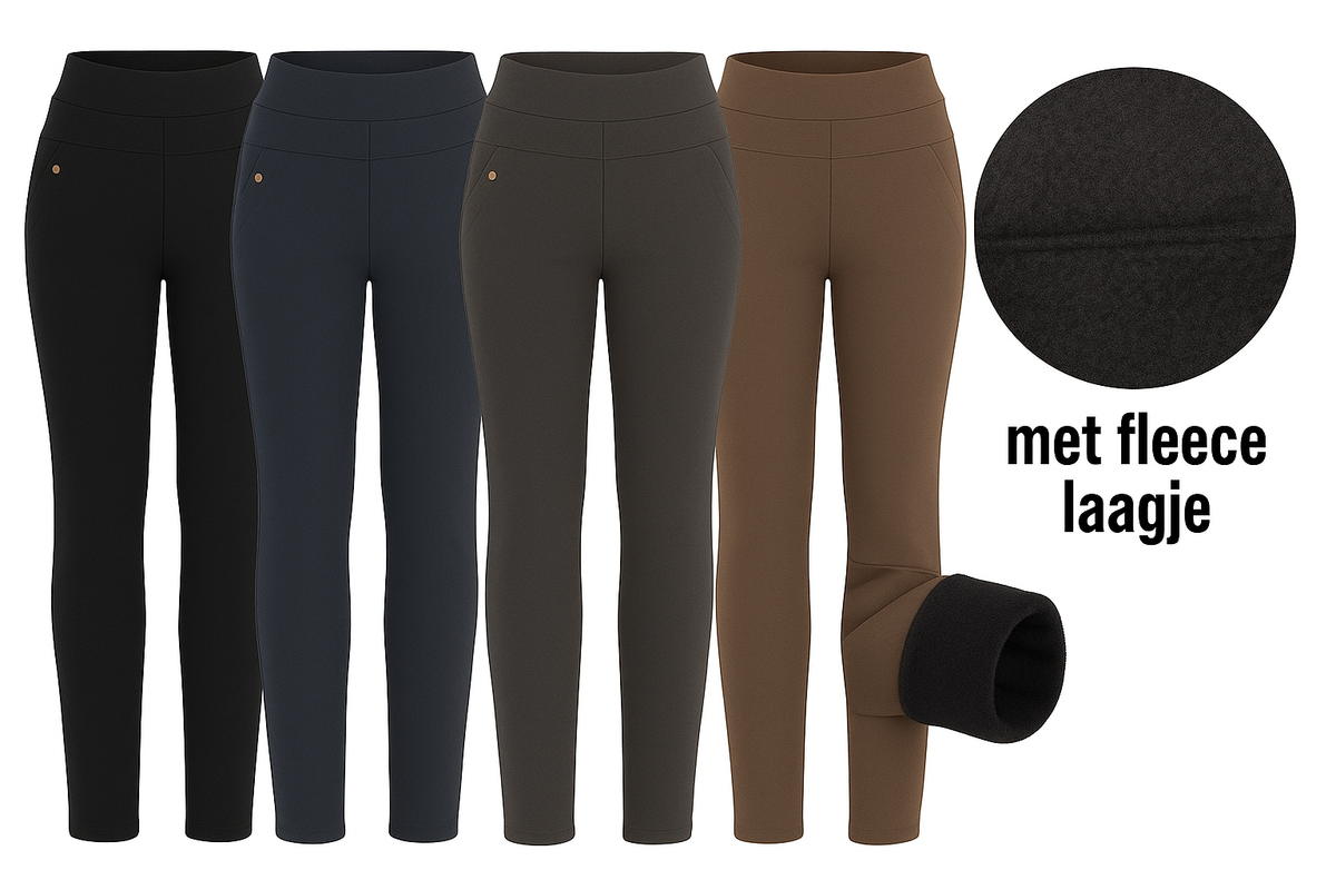 Comfortabele corduroy broek voor dames in Beige
