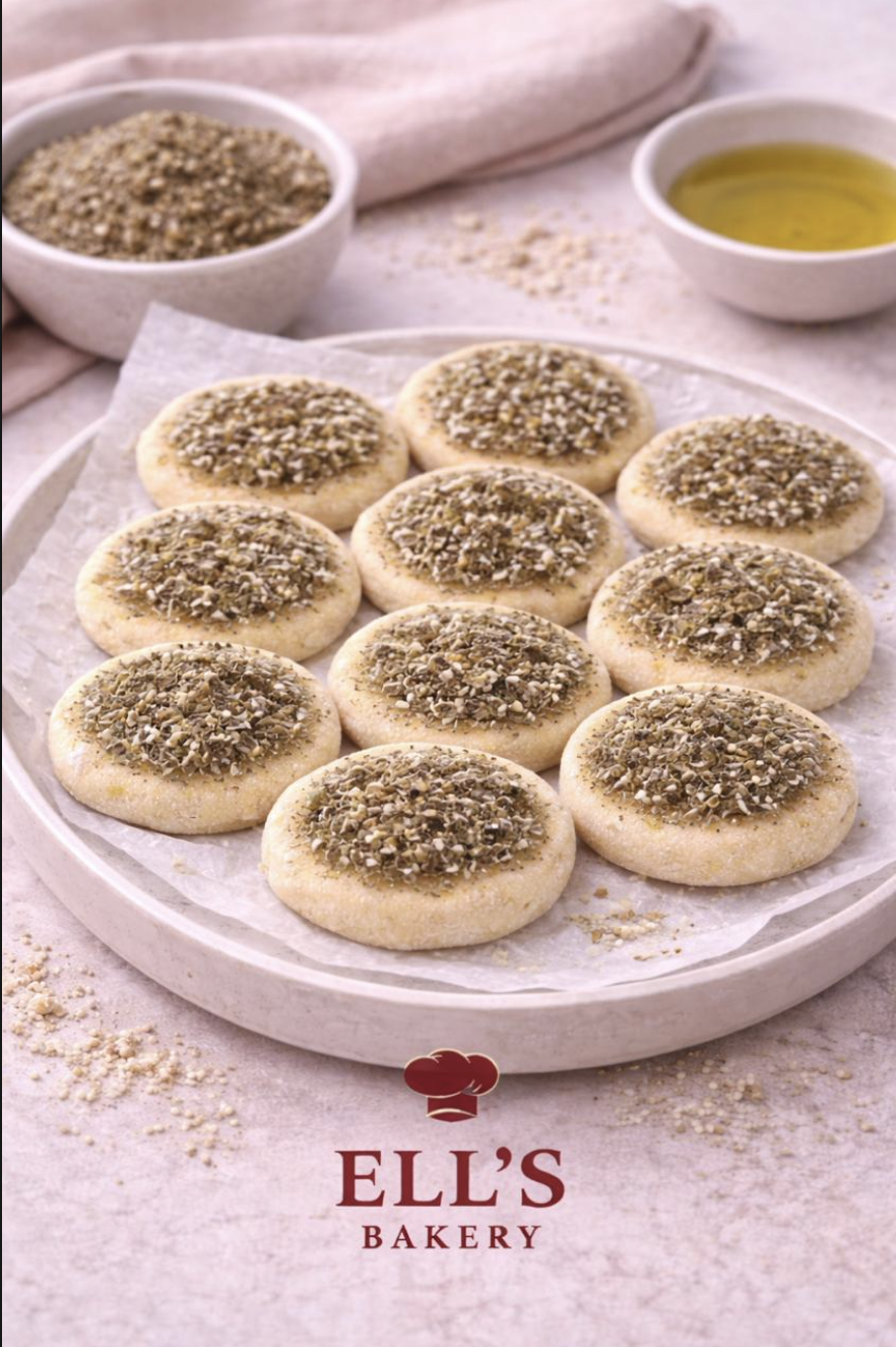 مناقيش زعتر zaatar manakish