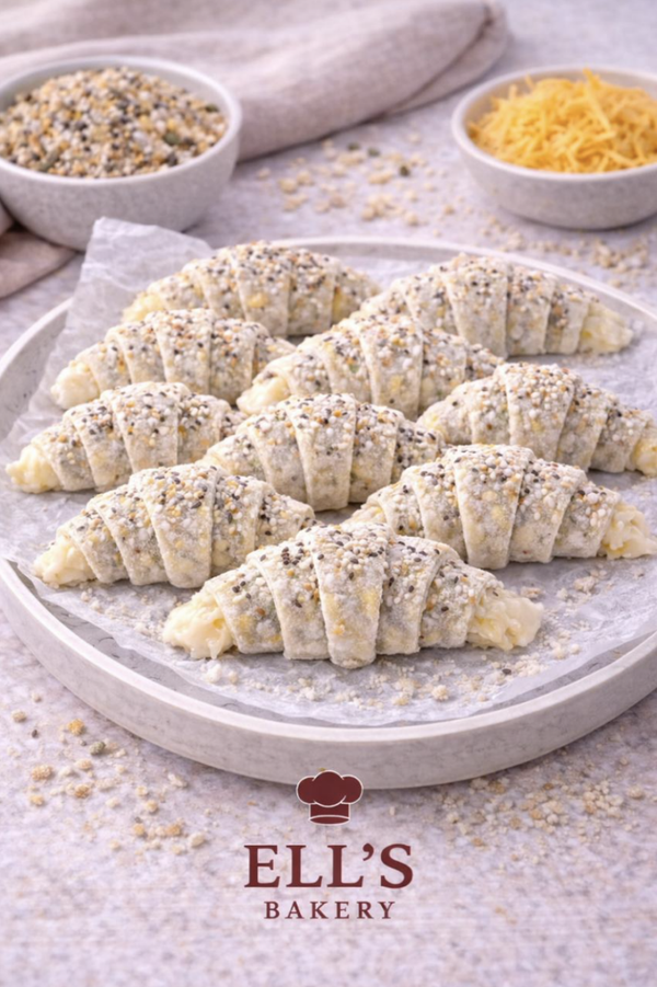 كروسون جبن متعدد الحبوب multigrain cheese croissant