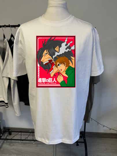 Koszulka Oversize z nadrukiem Anime