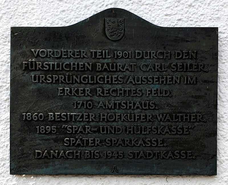 Built in 1901 as a residence and municipal office for Ernst Henrich and his wife, Elise, this three-story house with half-timbered upper floors showcases those features mentioned above.