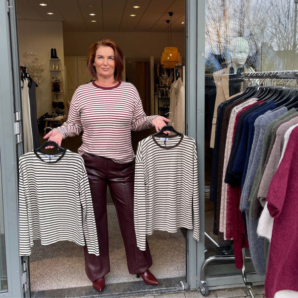 Trui Streep met Goud glitter