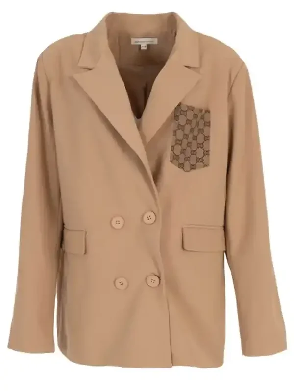Blazer Gorgina Beige Azzurro