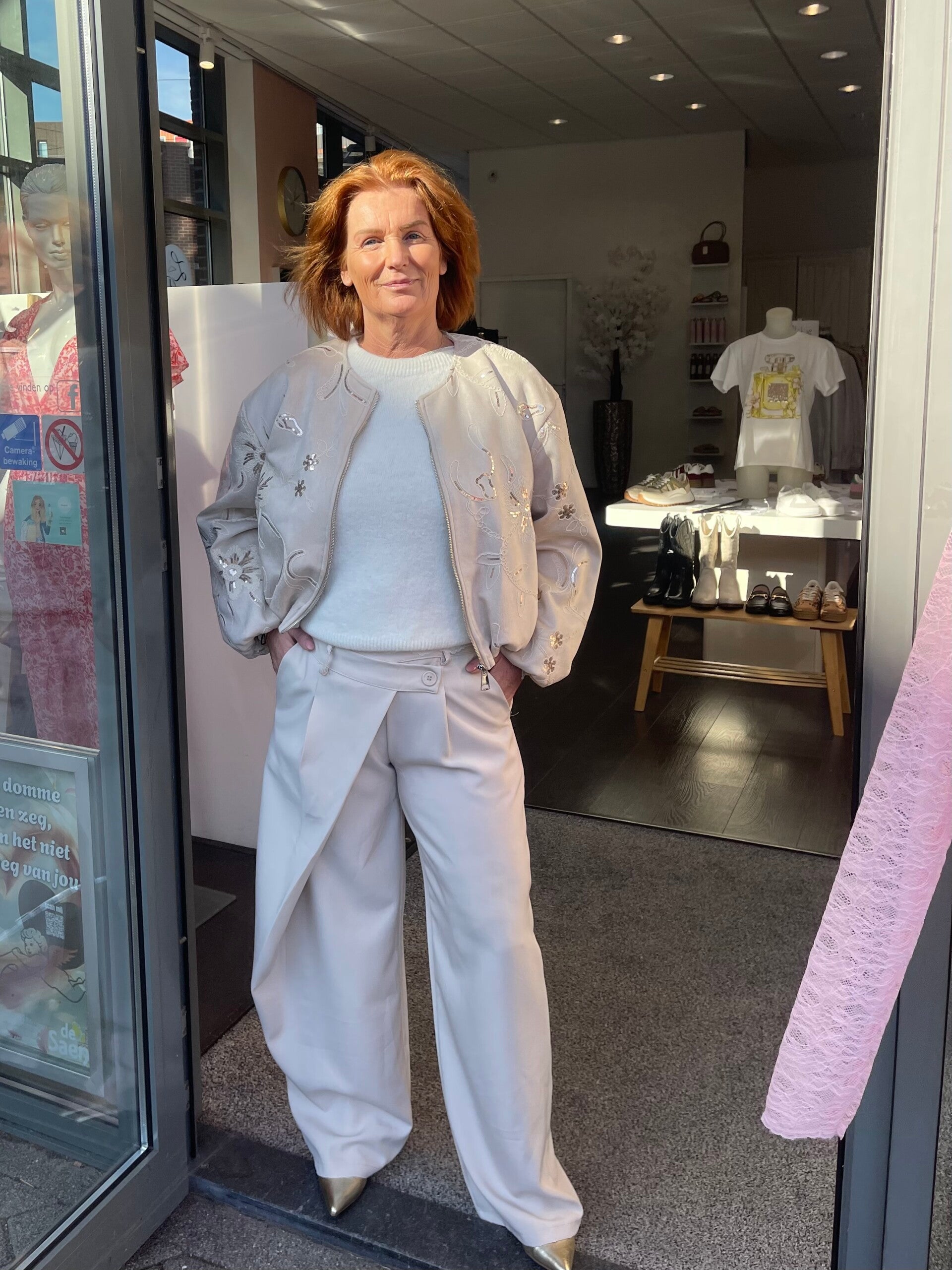 Bomber Jas Olivia Beige