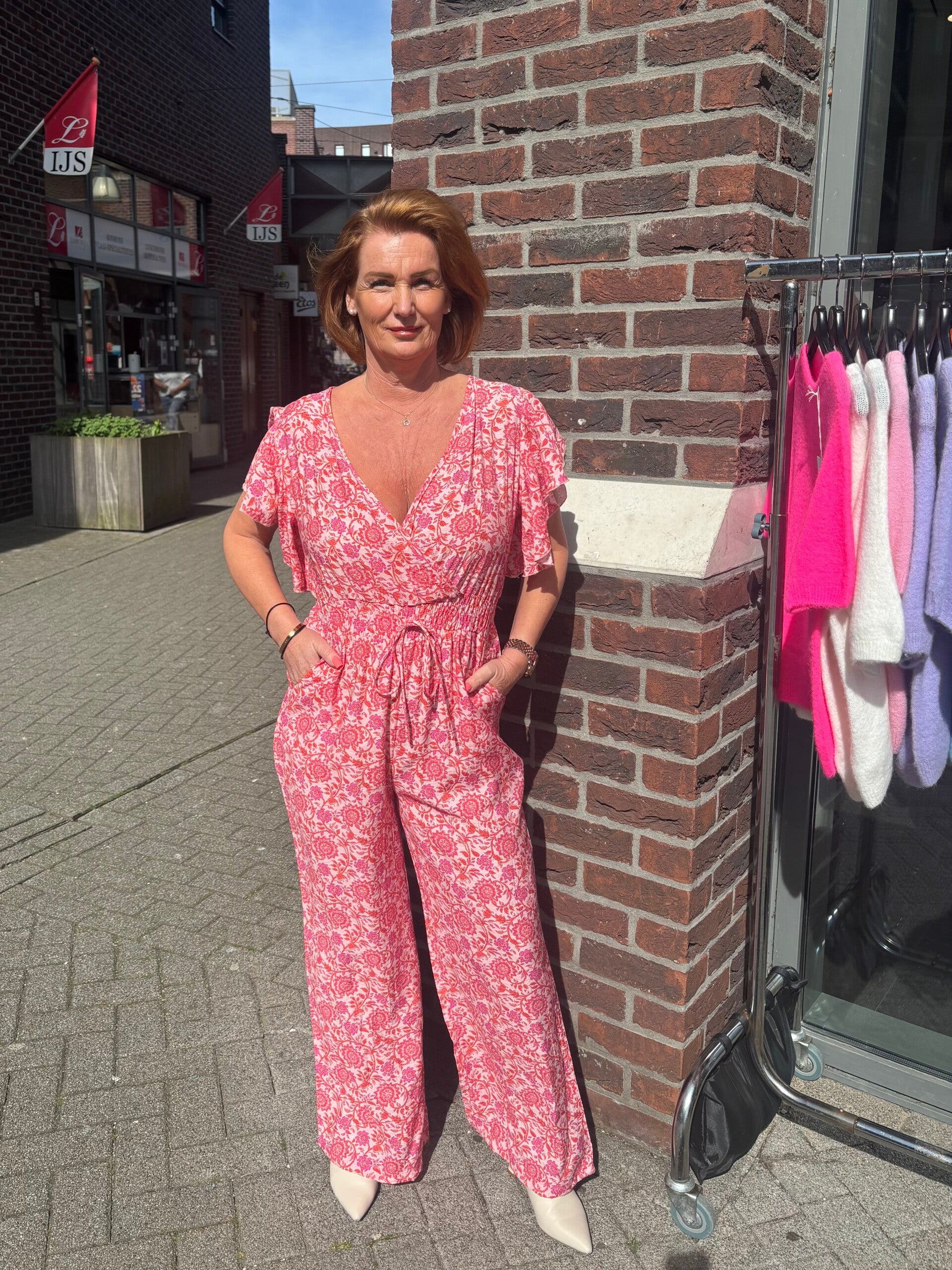Jumpsuit Flower Azzurro