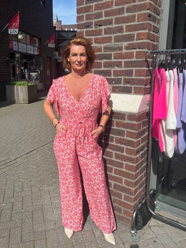 Jumpsuit Flower Azzurro