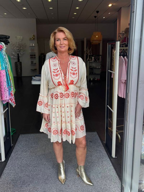 Ibiza Jurk Floor Koraal