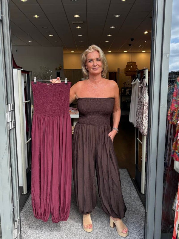 Jumpsuit Amy Bordeaux Rood