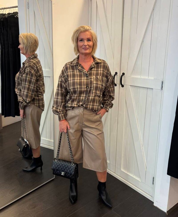 Leren  Bermuda Beige