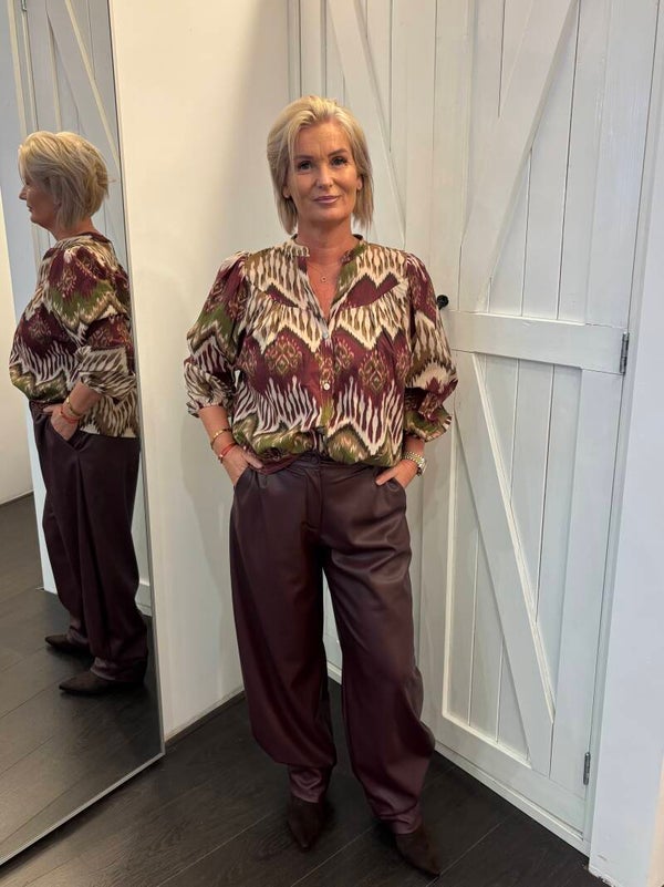 Blouse Liv Bordeaux Rood