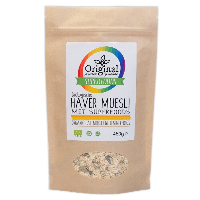 Oat Muesli With Superfoods, Organic 450 Grams