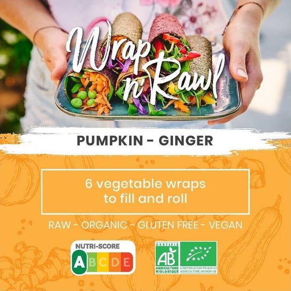 Crue Biologische Wrap n' Rawl Pumpkin-Ginger Wraps