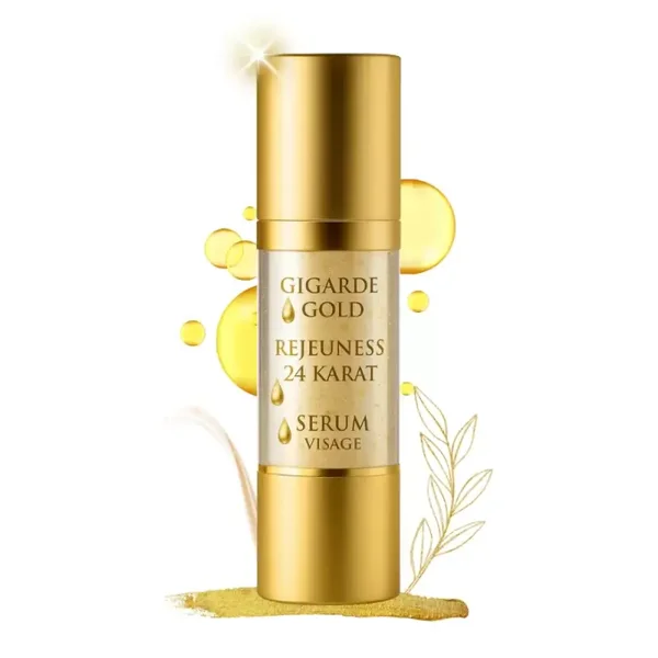 Gold Serum Rejeuness, Gesichtsserum mit 24 Karat Gold, Hyaluronsäure, Matrixyl-Pentapeptiden & Acai-Extrakt, 30 ml