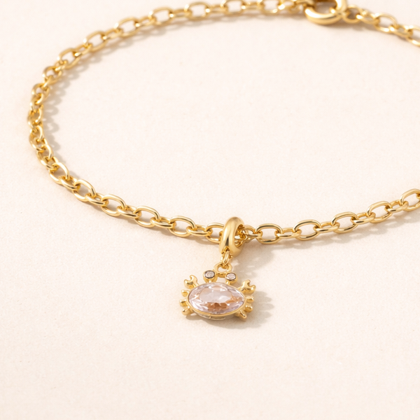 Golden Crab Charm