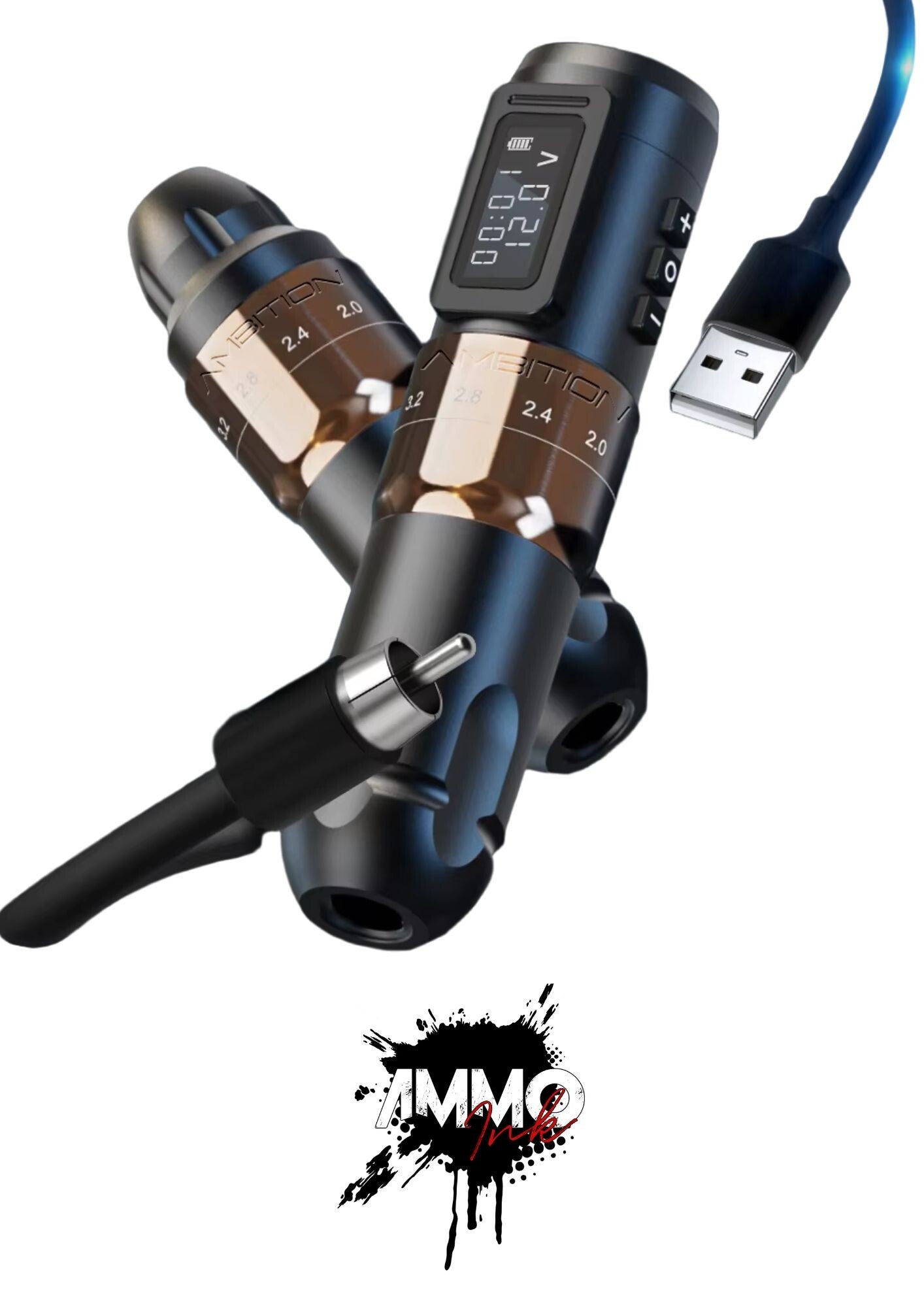 Ambition Tattoo Machine - Inclusief Gratis Extra Accu | 3 Kleuren