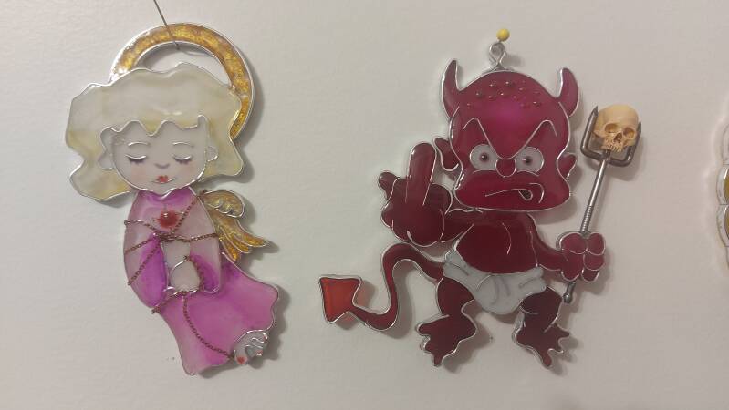 Red Devil and Angel
