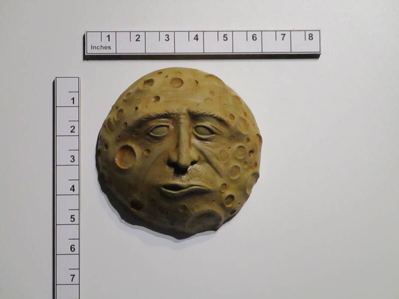 Rubber mold cast concrete, acid etch stain