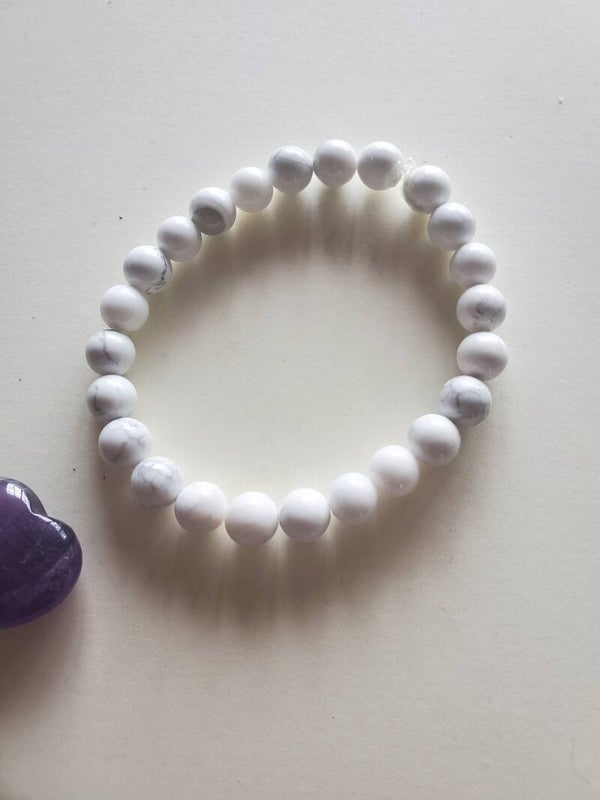 bracelet en howlite magnétisé