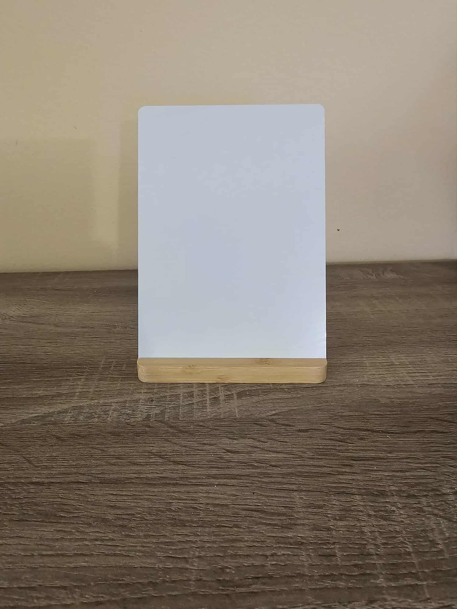 Fotopaneel in houten voetje