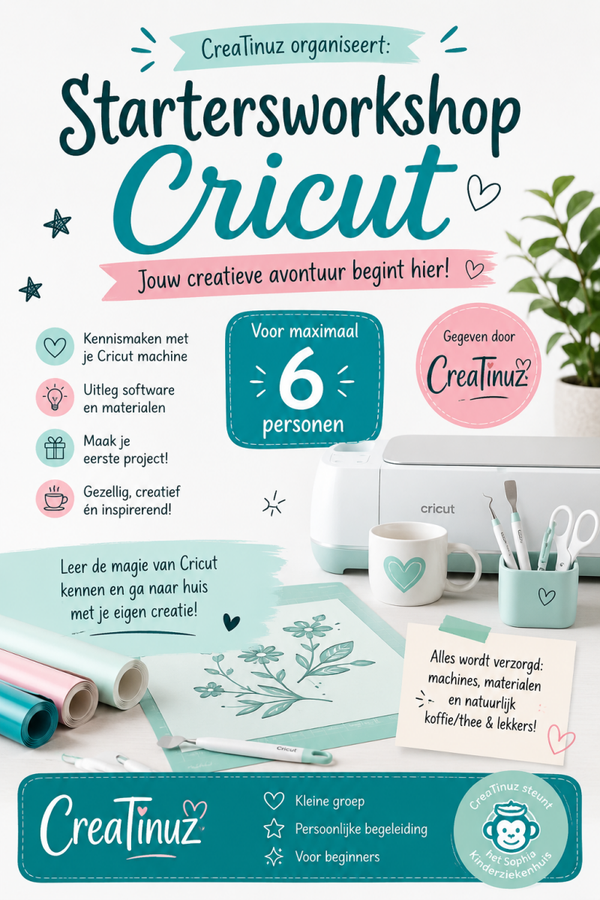 Cricut Startersworkshop GROEP op 13-01-2027