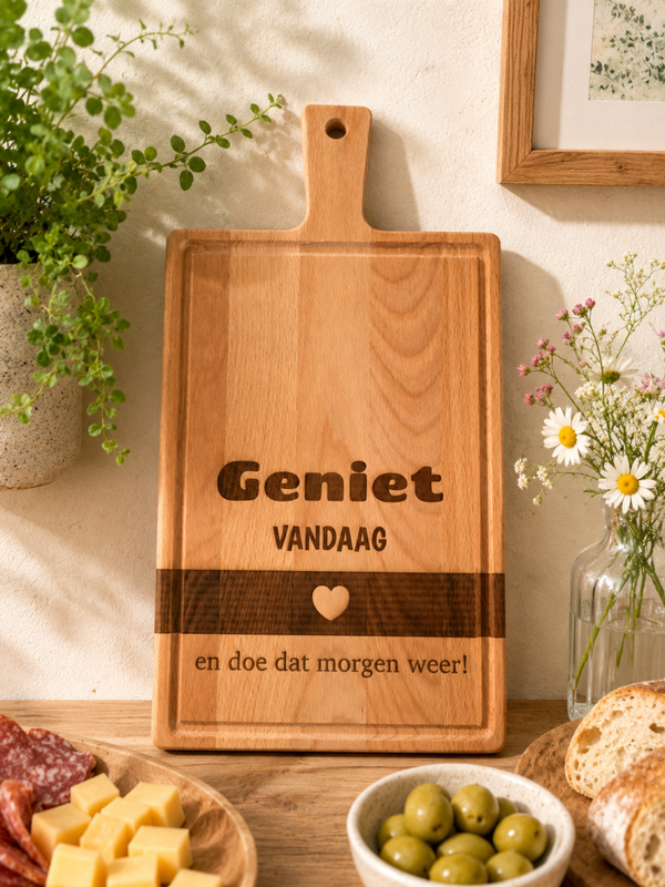 Borrelplank Geniet van vandaag (P104)
