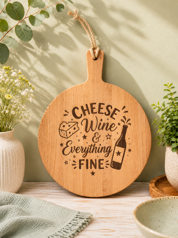Borrelplank Cheese Wine (P118)