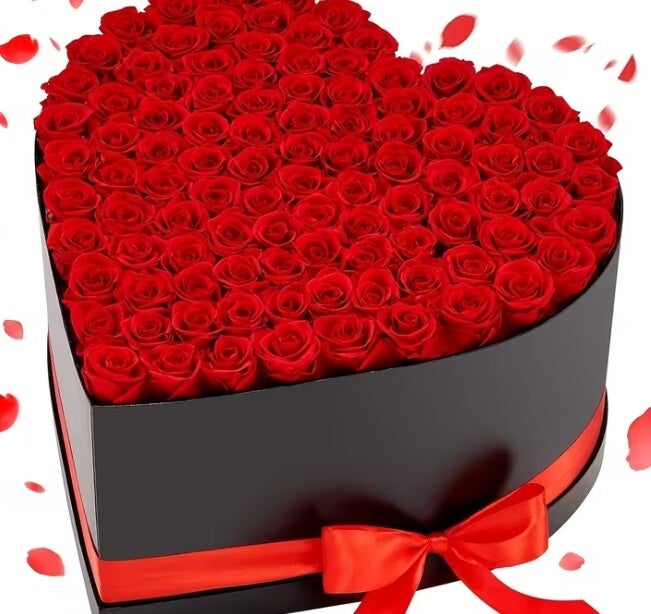 Boîte de roses