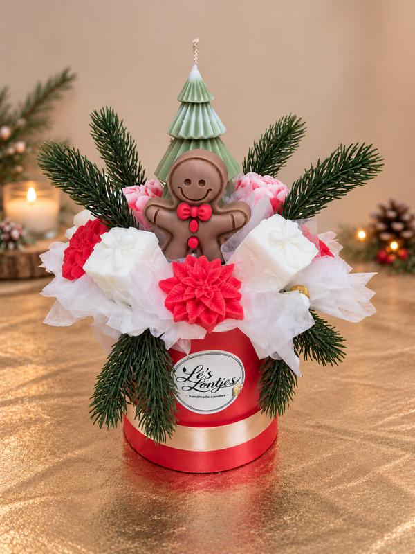 Lé's Kerstboeket rood