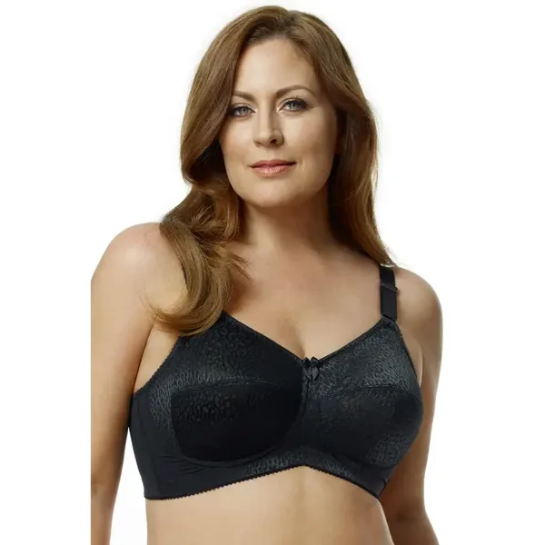 Elila Leopard Lace Softcup Full Coverage Bra 1203BK-CLEARANCE