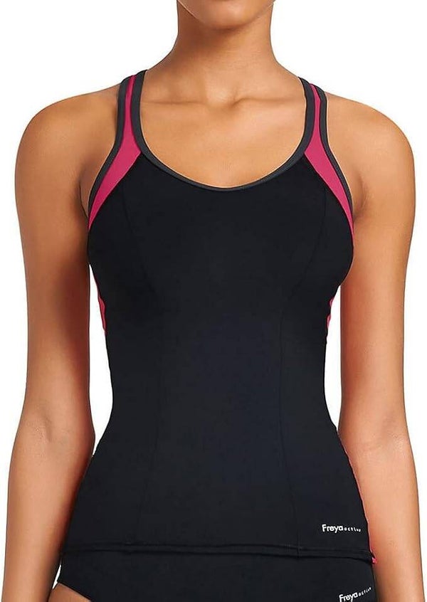 Freya Active Swim Soft Cup Tankini AS3184BLK-CLEARANCE