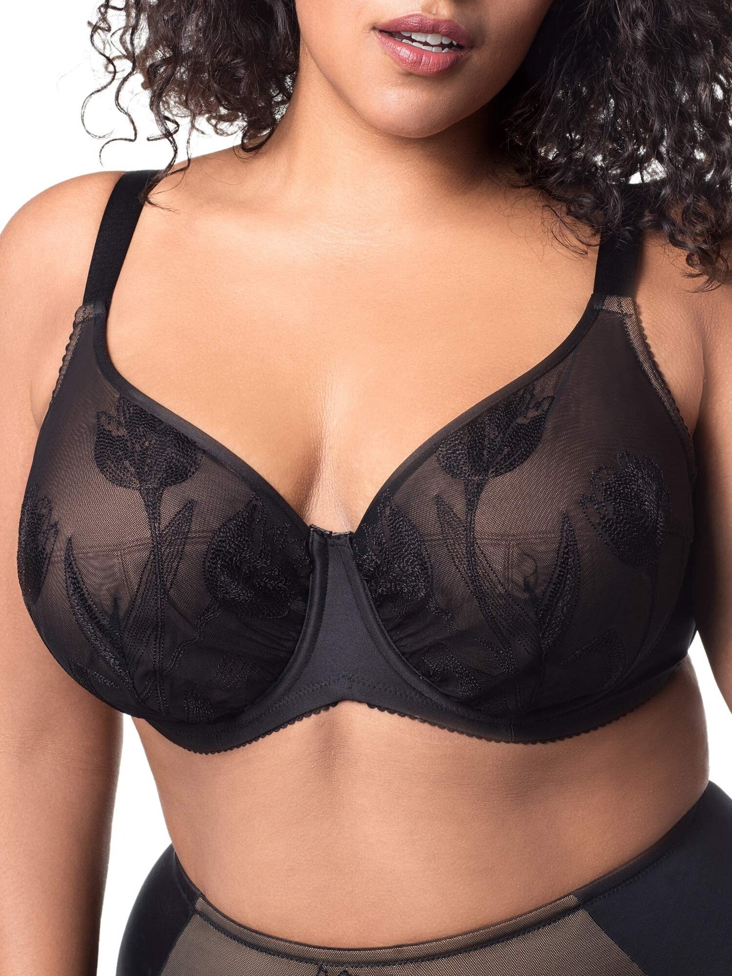 Elila Tulip Embroidered Underwire Bra 2801-CLEARANCE