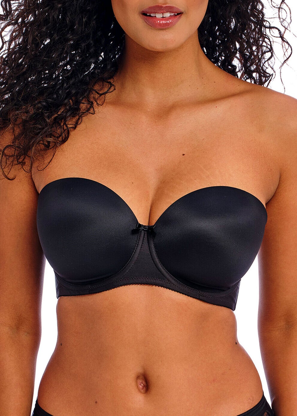 Freya Deco Underwire Molded Strapless Bra AA4233BLK-CLEARANCE