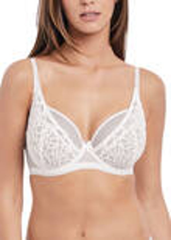 Freya Soiree Lace High Apex Bra Plunge Bra AA5011WHT-CLEARANCE