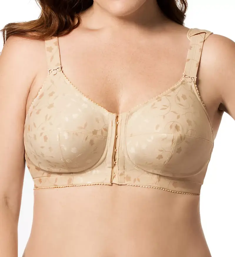 Elila Jacquard Front Close Wireless Softcup Bra 1515-CLEARANCE