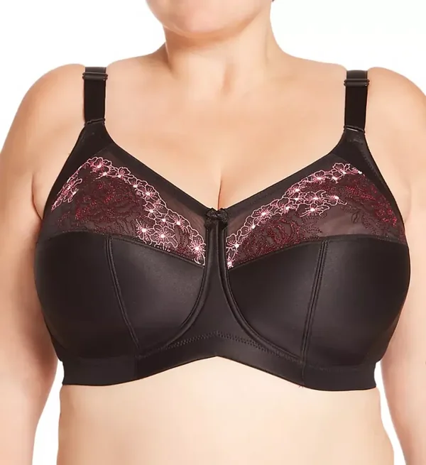 ELILA SWISS EMBROIDERY SOFTCUP 1801BK-CLEARANCE