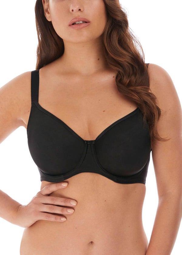 Fantasie Seamless Non-Padded Balcony Bra FL4520BLK-CLEARANCE