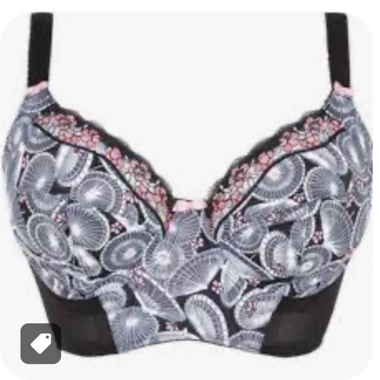 Elomi Naoko Black Uw Plunge Bra EL4021BLK-CLEARANCE