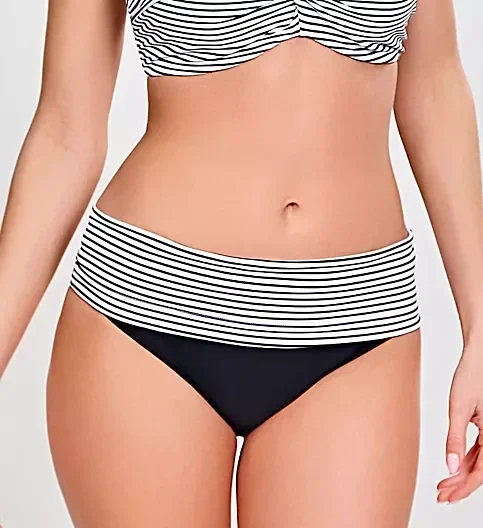 Panache Swim Anya Stripe Folded Swim Bottom Style SW0897-CLEARANCE