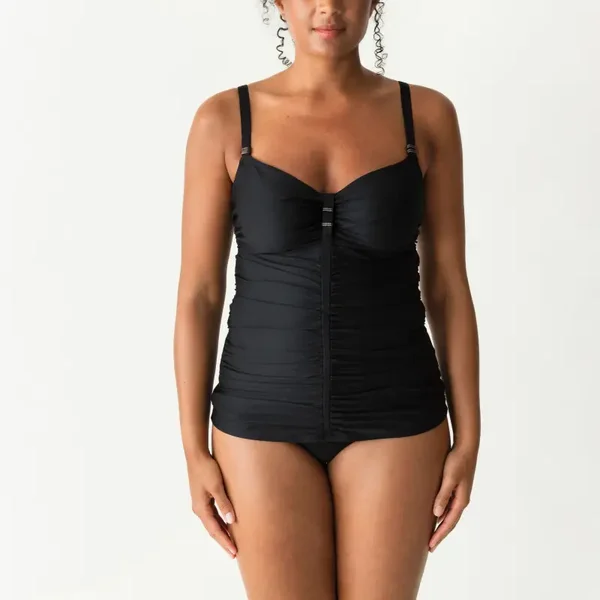 PrimaDonna Swim Cocktail Black UW Non Padded Tankini 4000170ZWA-CLEARANCE