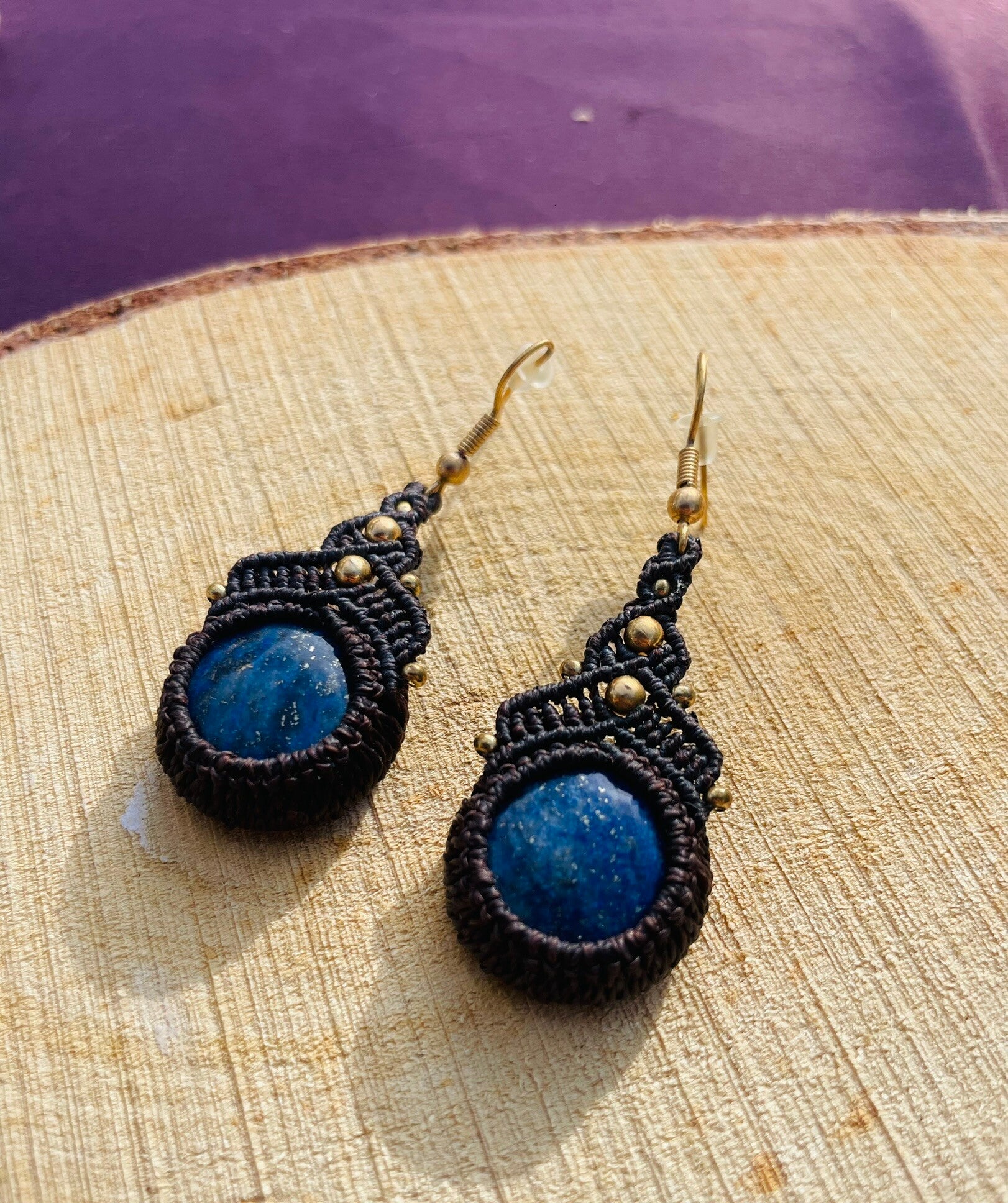 Boucles d'oreilles "Bleu Mystique"
