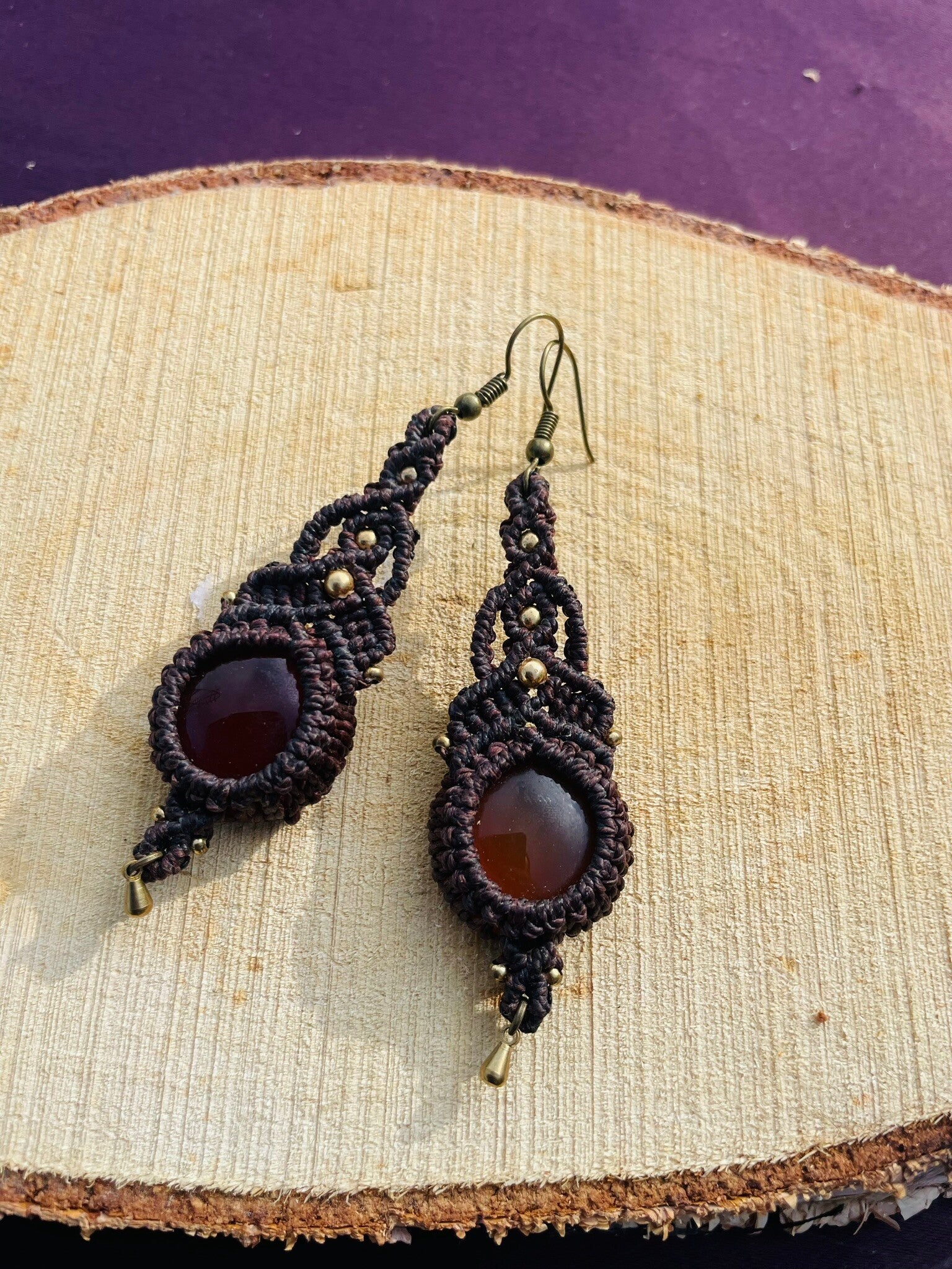 Boucles d'oreilles "Terre de Feu"