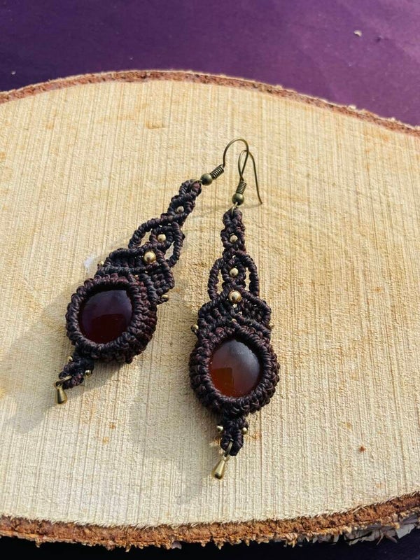 Boucles d'oreilles "Terre de Feu"