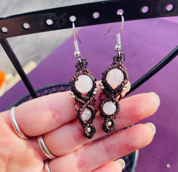 Boucles d'oreilles "Douceur Rosée"